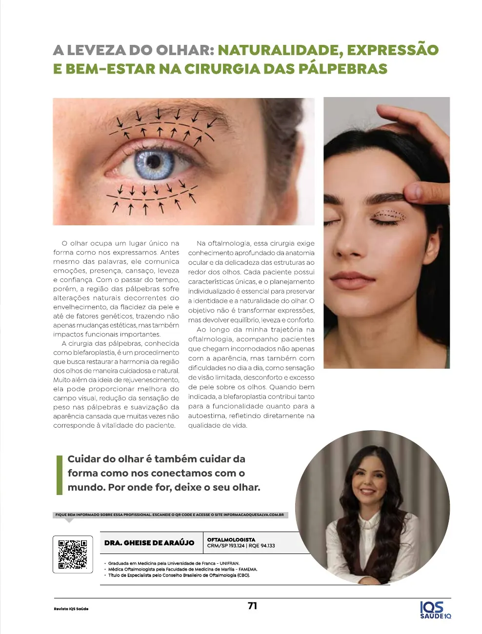 Revista IQS Saúde — Edição 36 — página 71