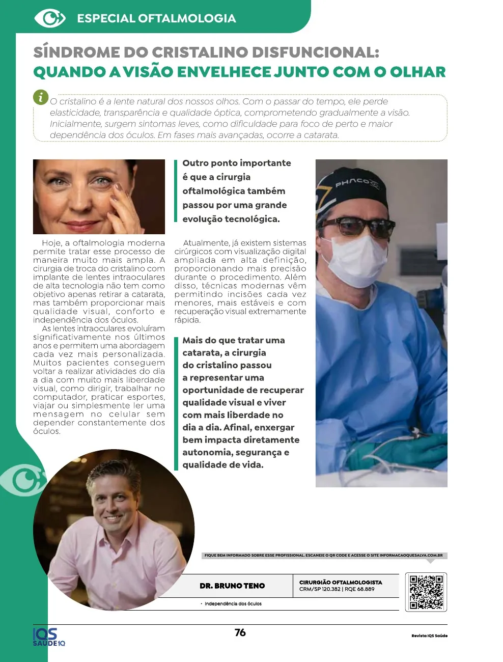 Revista IQS Saúde — Edição 36 — página 76