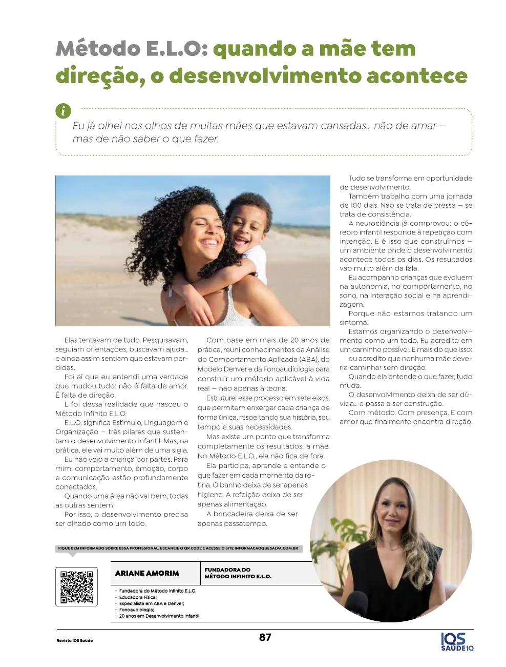 Revista IQS Saúde — Edição 36 — página 87
